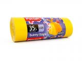 Kép a(z) Paclan Bunny Bags Zárszalagos Illatos Szemeteszsák 35L (20db/tekercs) 53cmx74cm 15my nevű termékről