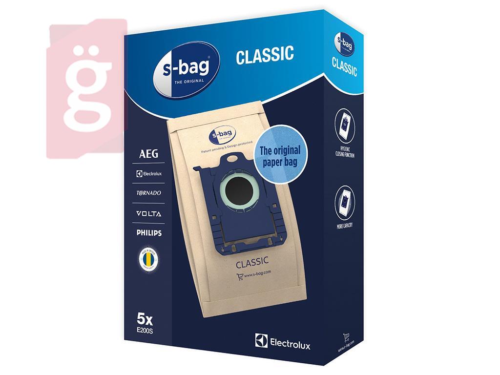 Kép a(z) IZ-E5/PH5GY Electrolux / AEG / Philips S-BAG Gyári papír porzsák (5db/csomag) E200S / 9001684621 nevű termékről