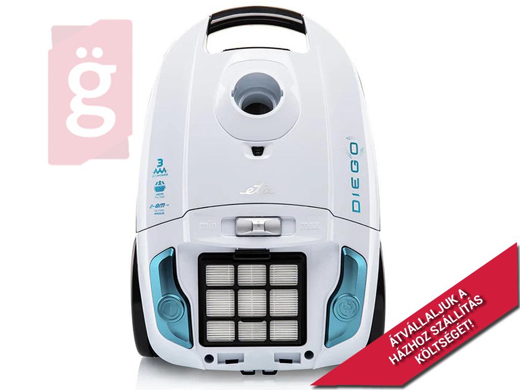Kép a(z) ETA Diego 552190000 porzsákos háztartási porszívó 800W fehér nevű termékről
