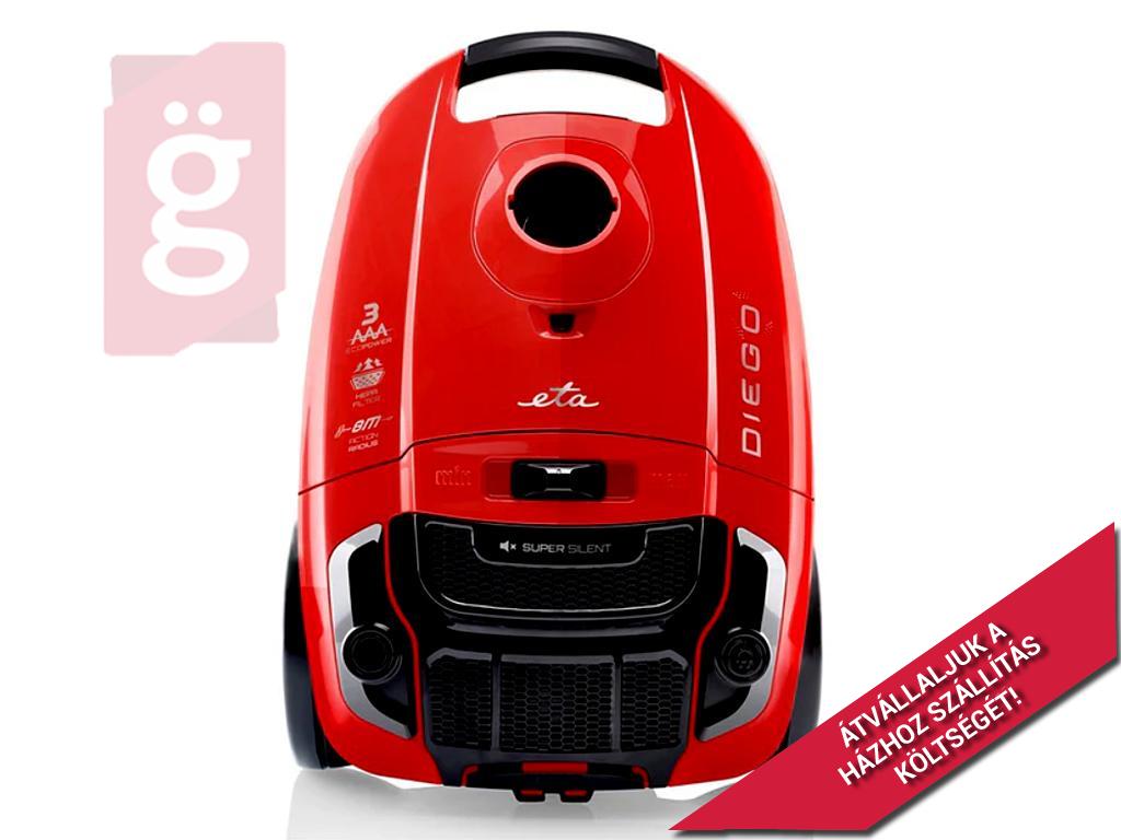 Kép a(z) ETA Diego 352190000 porzsákos háztartási porszívó 800W piros nevű termékről
