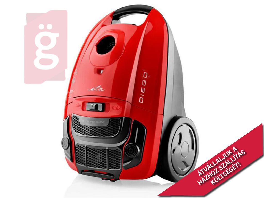 Kép a(z) ETA Diego 352190000 porzsákos háztartási porszívó 800W piros nevű termékről