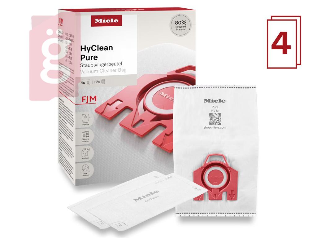 Kép a(z) IZ-M5/M6GYS MIELE HyClean Pure F/J/M Gyári mikroszálas porzsák (4db+2filter/csomag)  nevű termékről