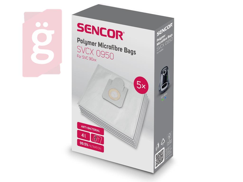Kép a(z) IZ-SVC90S / SVCX0950 Sencor SVC 9000BK / SVC 9050BL (SVCX 0950) Gyári mikroszálas porzsák (5db/csomag)  nevű termékről