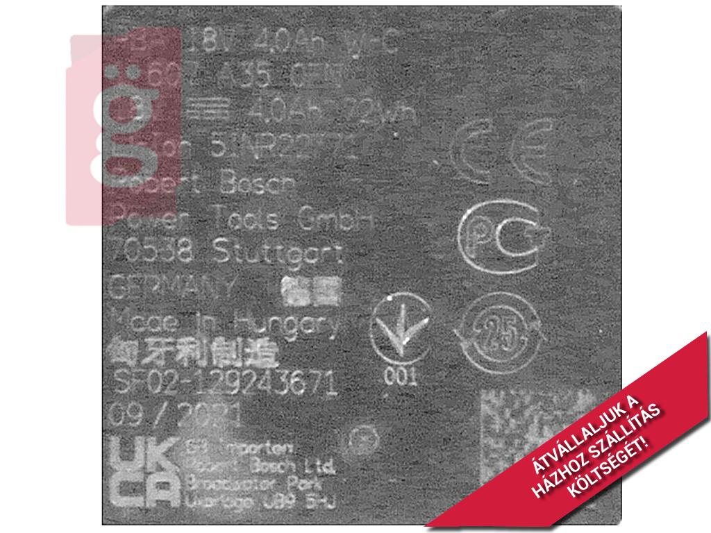 Kép a(z) Porszívó Akkumulátor Bosch BBS8214PET/01 / BCS8224GB/01 / 18V Power for All BHZUB1840 / 17006537 Gyári nevű termékről