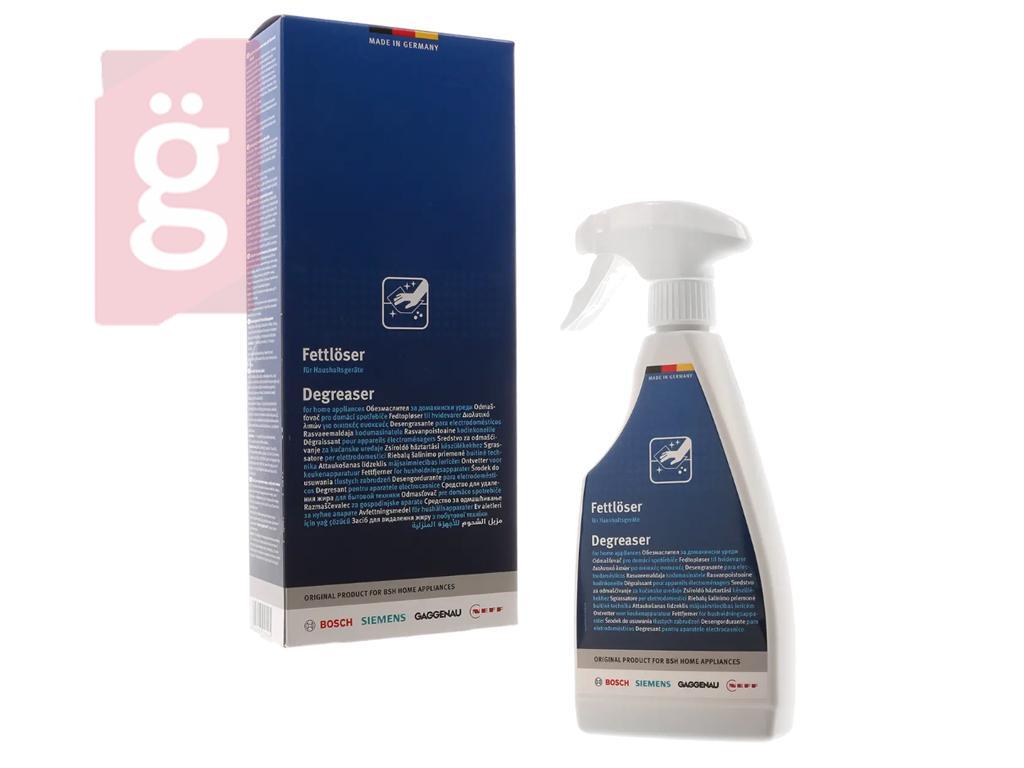 Kép a(z) Bosch Nagyteljesítményű Zsíroldó / Tisztítószer Konyhai felületek, Sütők és Egyéb háztartási gépekhez 500ml 00312612 (00312207 helyett) nevű termékről