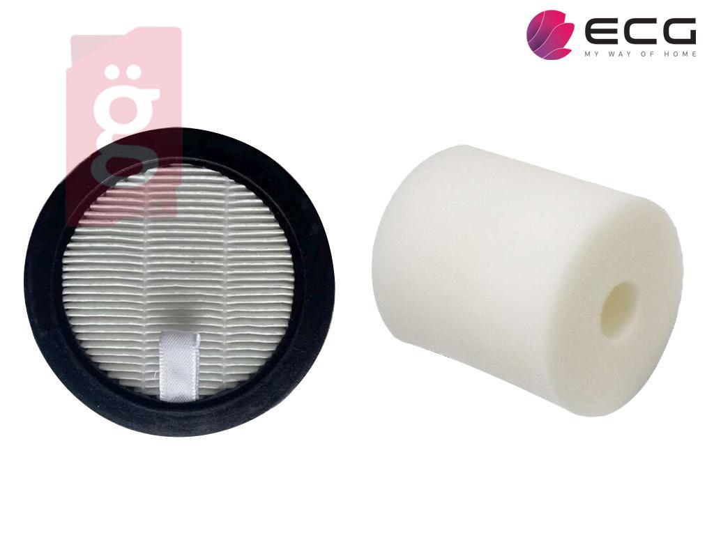 Kép a(z) Porszívó Hepa filter / Szűrő készlet ECG VT X220 / VT 3220 2in1 / VT 5220 2in1 Flex Clean nevű termékről