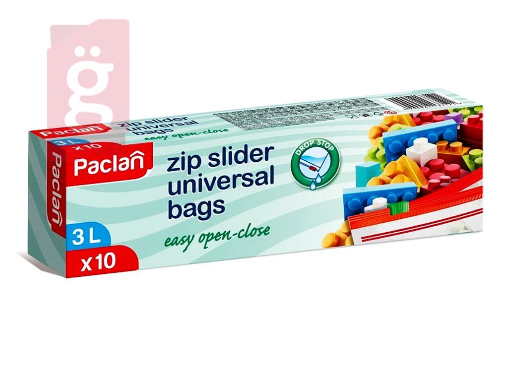 Kép a(z) Paclan Zip Záras Zacskó 3literes 10db/doboz 47my nevű termékről