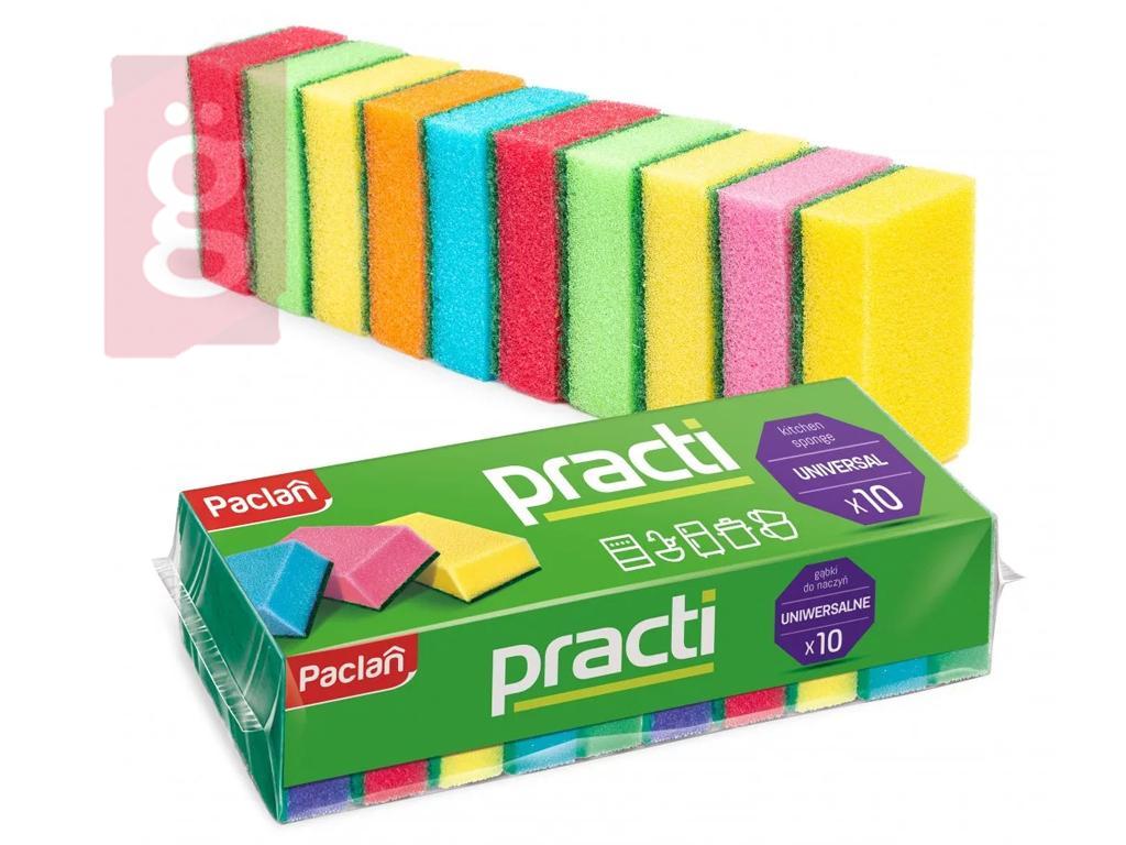Kép a(z) Paclan Practi Mosogatószivacs Dörzsivel 10db/csomag nevű termékről
