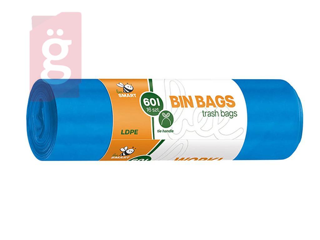 Kép a(z) Bee Smart Bunny Bags Szemeteszsák 60l (16db/tekercs) 61cmx90cm 11my nevű termékről