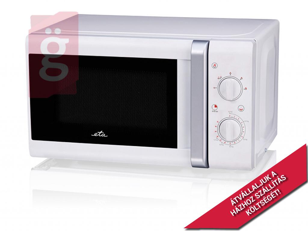 Kép a(z) ETA Mikrohullámú Sütő 20L, 700W, Mechanikus vezérlés 020890000 fehér nevű termékről