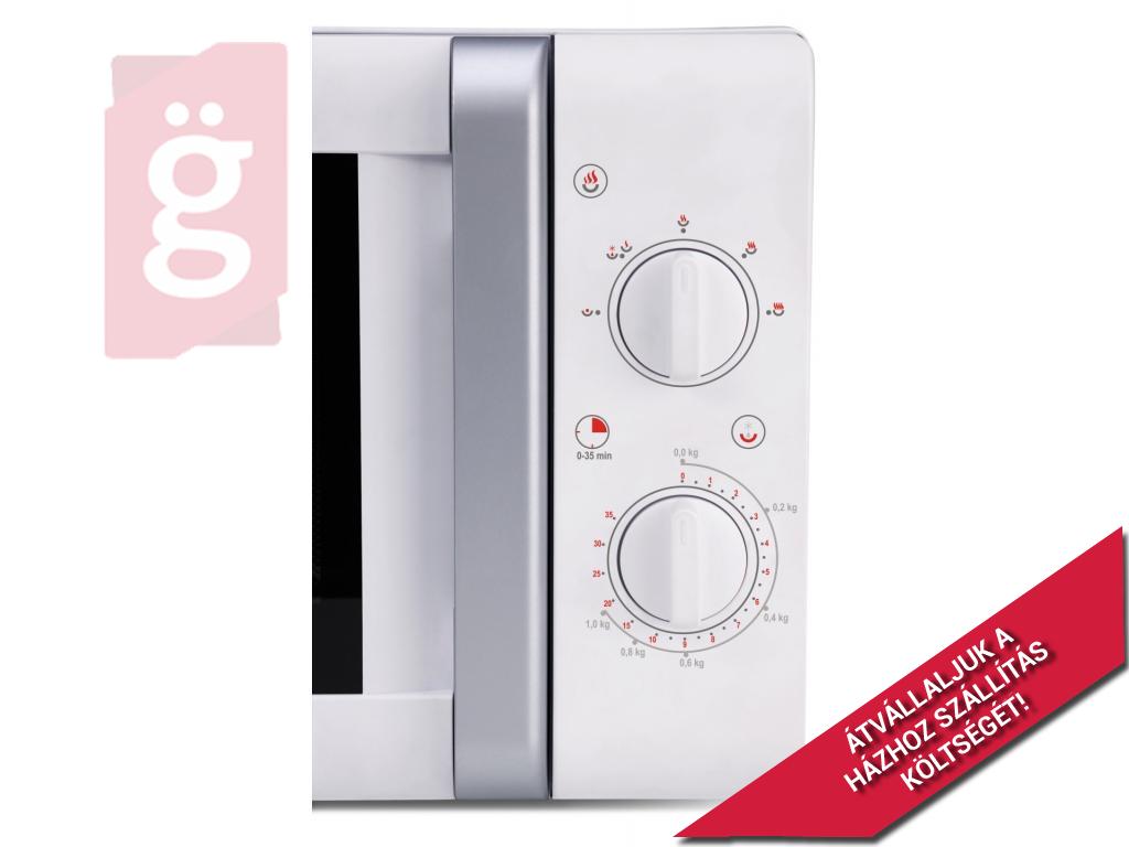 Kép a(z) ETA Mikrohullámú Sütő 20L, 700W, Mechanikus vezérlés 020890000 fehér nevű termékről