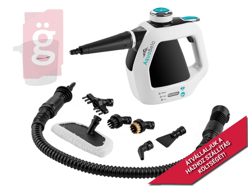 Kép a(z) Kézi Gőztisztító ETA Aquabelo 126490000 fekete/fehér nevű termékről