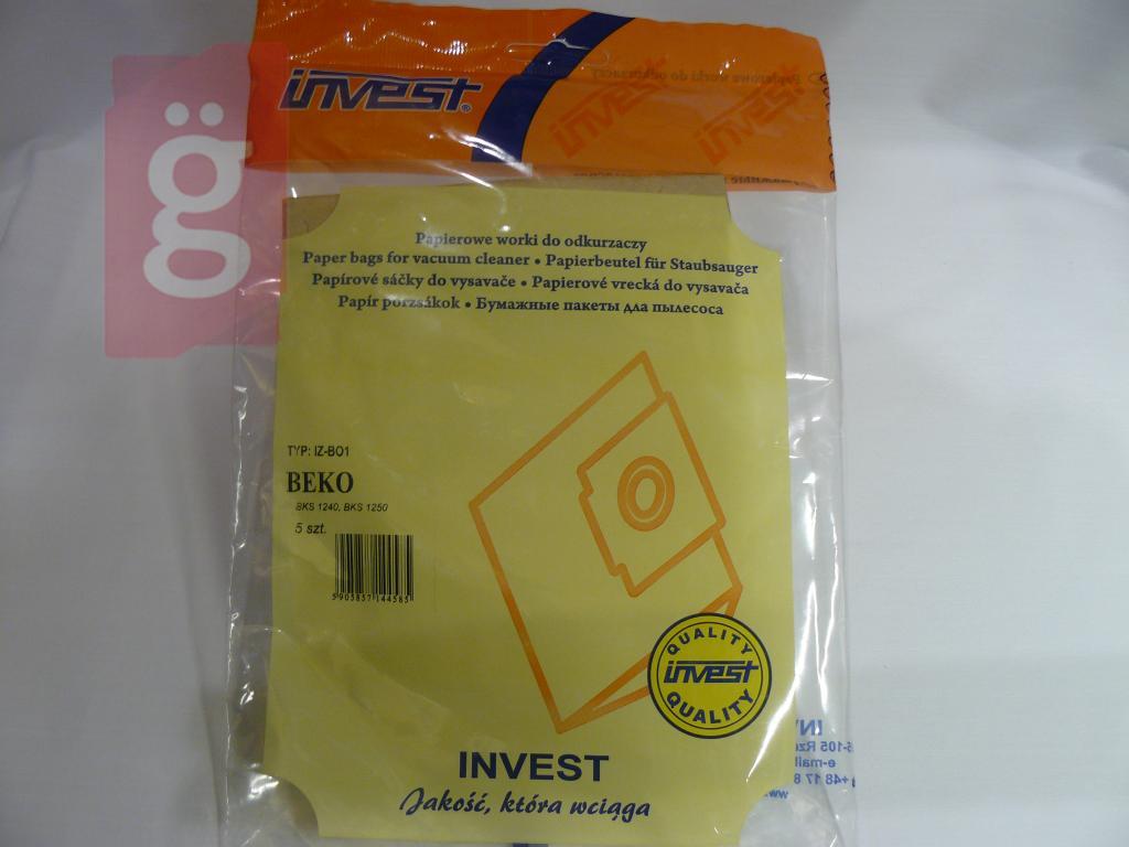 Kép a(z) IZ-BO1 Invest Kompatibilis papír porzsák (5db/csomag) nevű termékről
