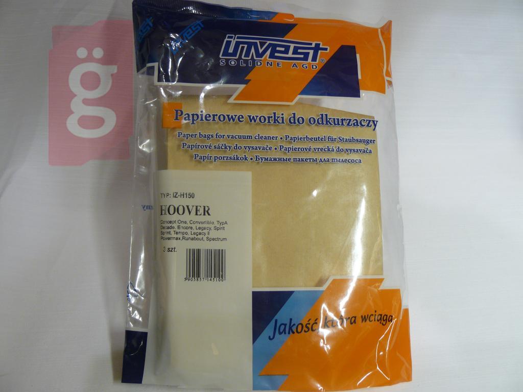 Kép a(z) IZ-H150 Invest Kompatibilis papír porzsák (5db/csomag) nevű termékről