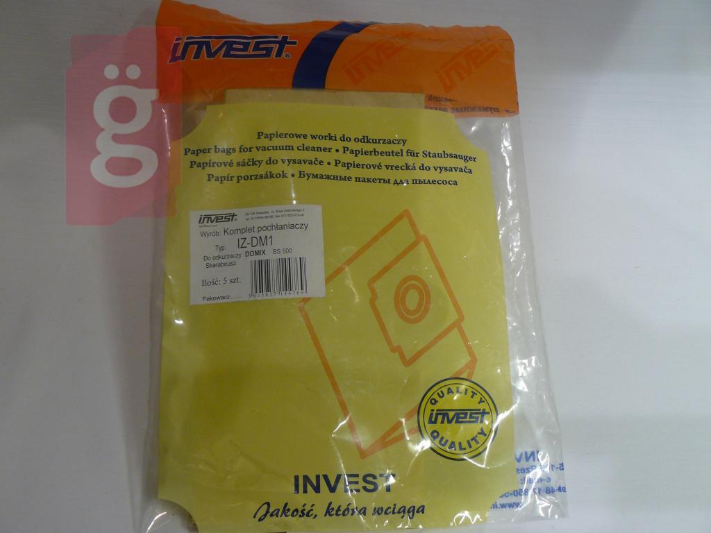 Kép a(z) IZ-DM1 Invest Kompatibilis papír porzsák (5db/csomag) nevű termékről