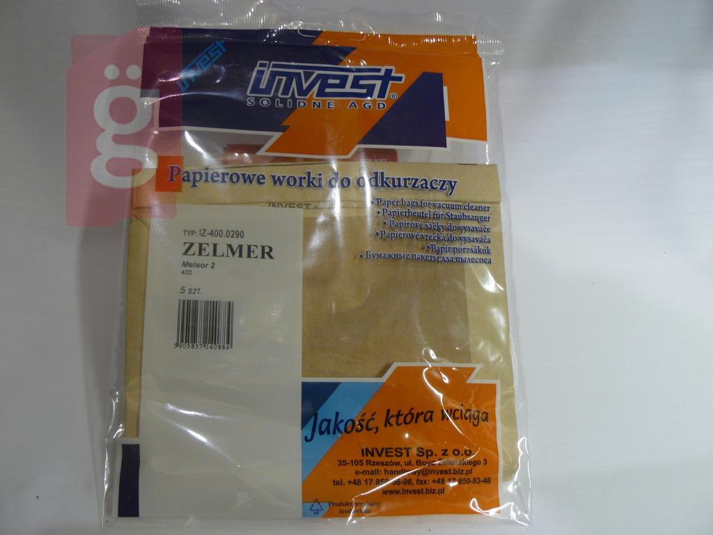 Kép a(z) IZ-400.0290 Invest Kompatibilis papír porzsák (5db/csomag) nevű termékről