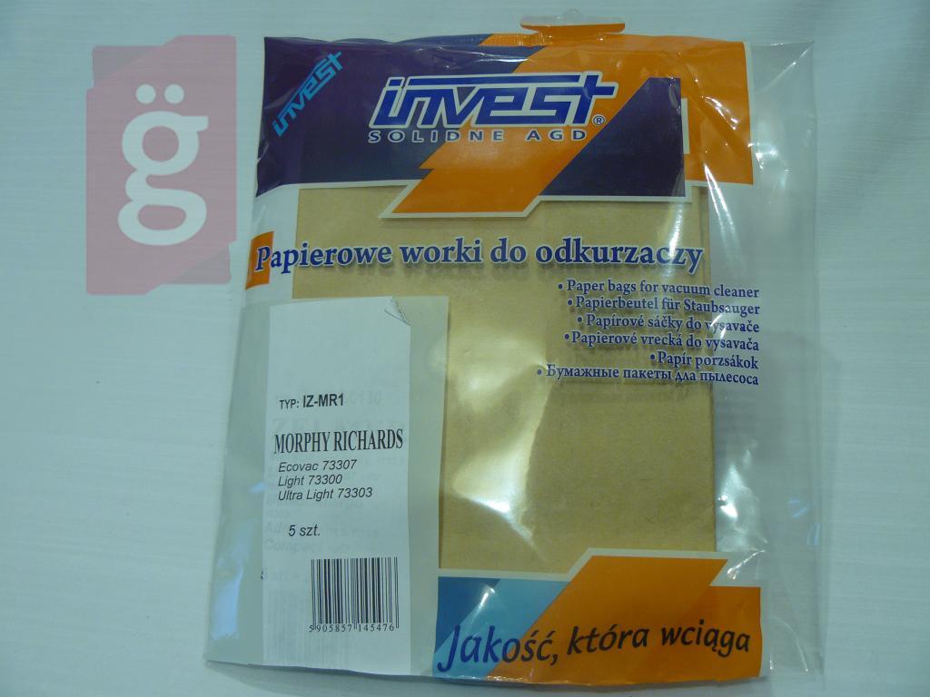 Kép a(z) IZ-MR1 Invest Kompatibilis papír porzsák (5db/csomag) nevű termékről