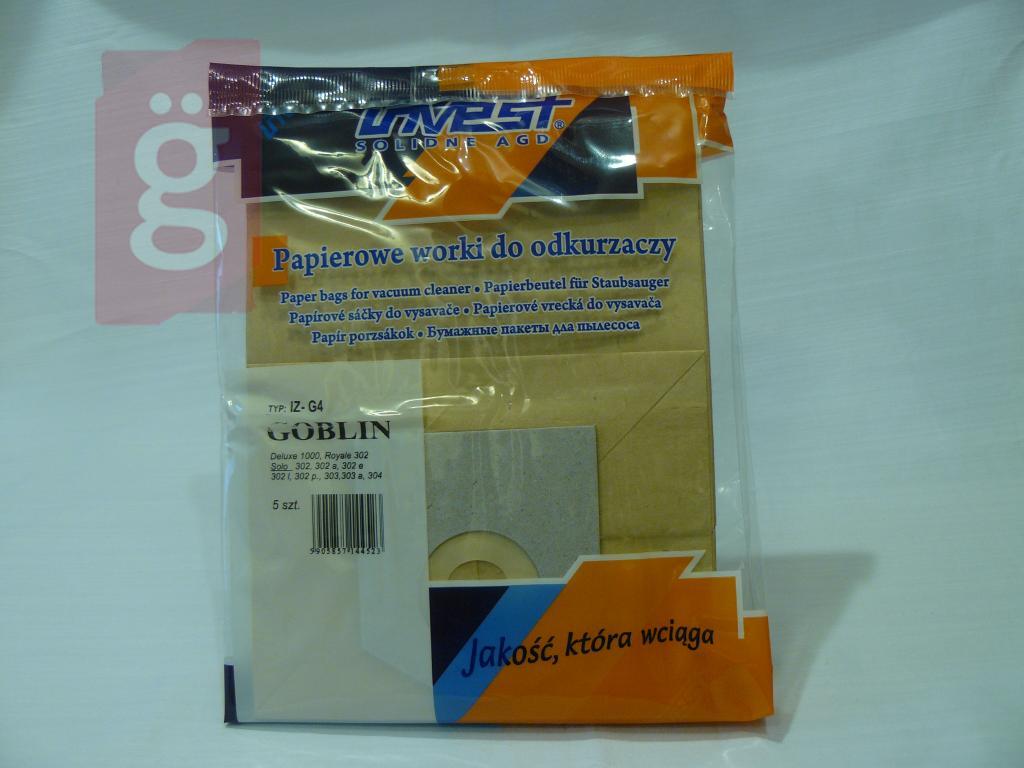 Kép a(z) IZ-G4 Invest Kompatibilis papír porzsák (5db/csomag) nevű termékről