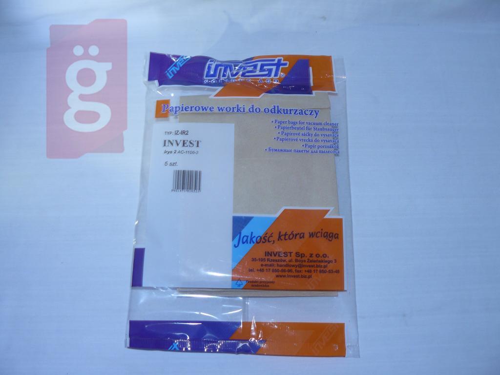 Kép a(z) IZ-IR2 Invest Irys2 Kompatibilis papír porzsák (5db/csomag) nevű termékről
