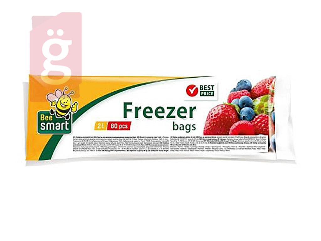 Kép a(z) Bee Smart Mélyhűtőzacskó 2literes (80db/csomag) 20cmx30cm 8my  nevű termékről