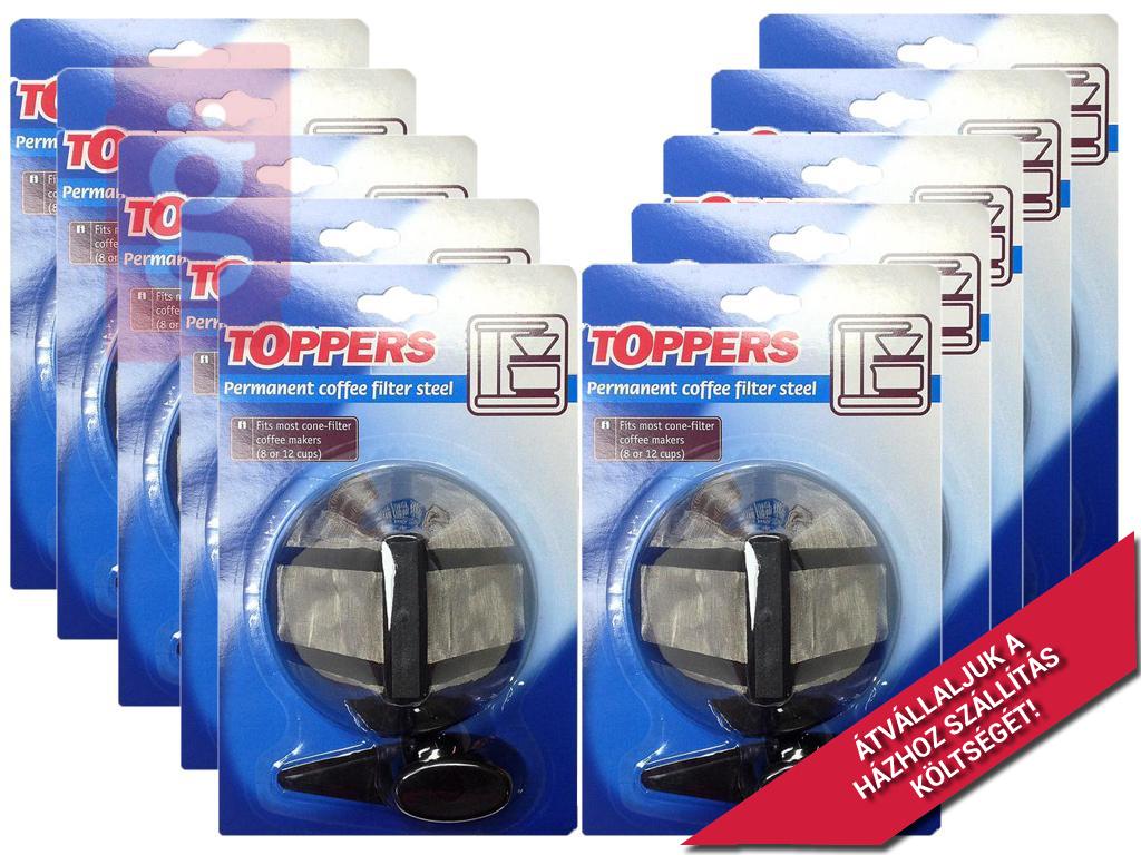 Kép a(z) TOPPERS Tartós kávéfilter inox 10db / csomag nevű termékről