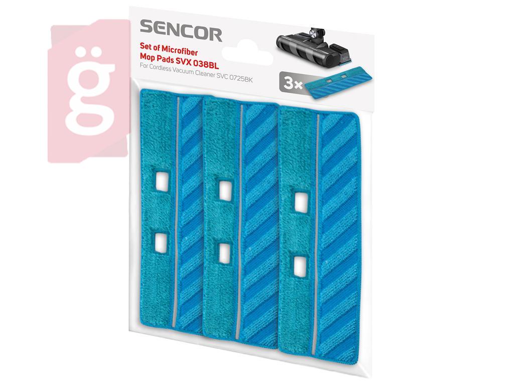 Kép a(z) Porszívó Mop készlet Sencor SVX 038BL / SVC 0725BK Porszívóhoz (3db/csomag) Gyári MOSHATÓ nevű termékről