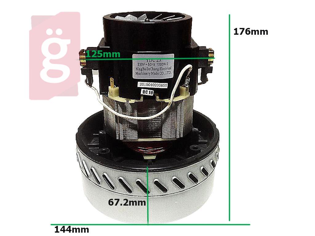 Kép a(z) Univerzális Takarítógép Motor 1200W Magas Kétlapátos (Csavaros felfogatás.) (GA2572) nevű termékről