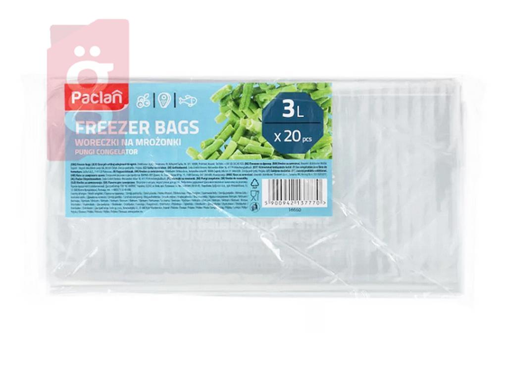 Kép a(z)  Paclan Mélyhűtőzacskó 3literes (20db/csomag) nevű termékről