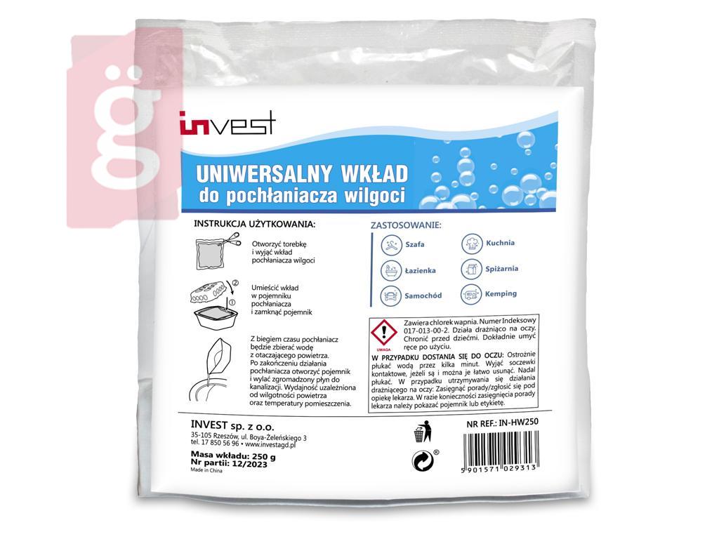 Kép a(z) INVEST Páramentesítő betét HW250 (250g) nevű termékről