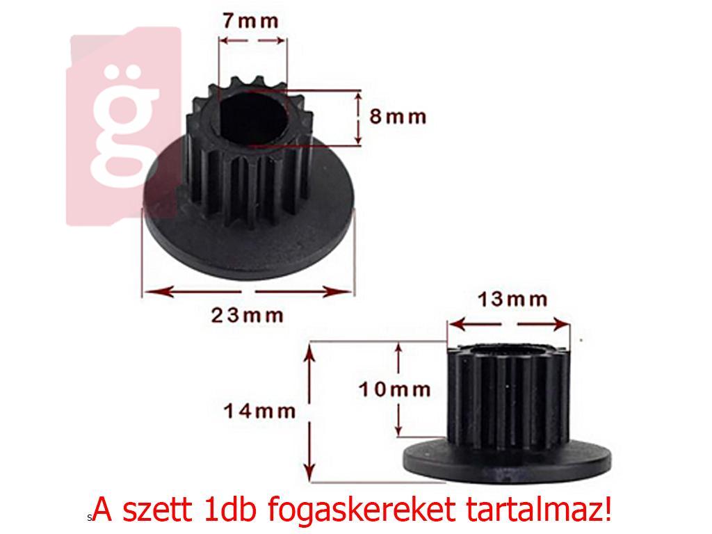 Kép a(z) Univerzális Kenyérsütő Motor Fogaskerék Szett 15 fogszám / (1 db fogaskerék+1db alátét+1db zégergyűrű) Delonghi KW713595 / ETA u.gy nevű termékről