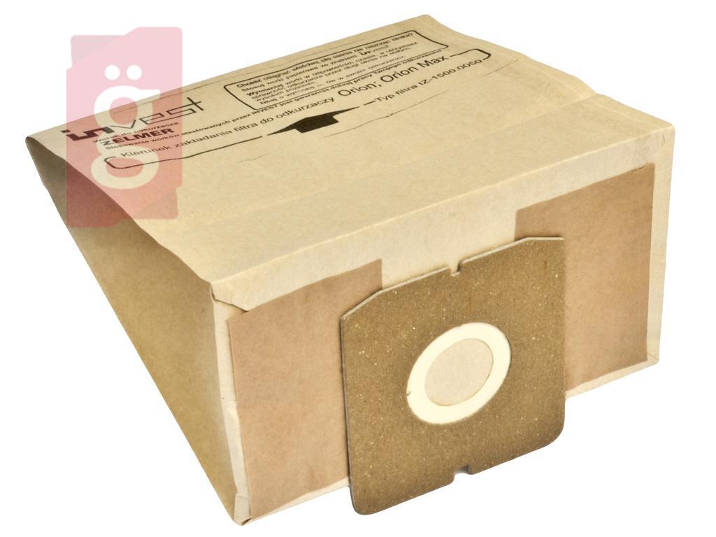 Kép a(z) IZ-1500.0055 Invest ZELMER Orion Twister Twist stb.Kompatibilis papír porzsák (5db/csomag) nevű termékről