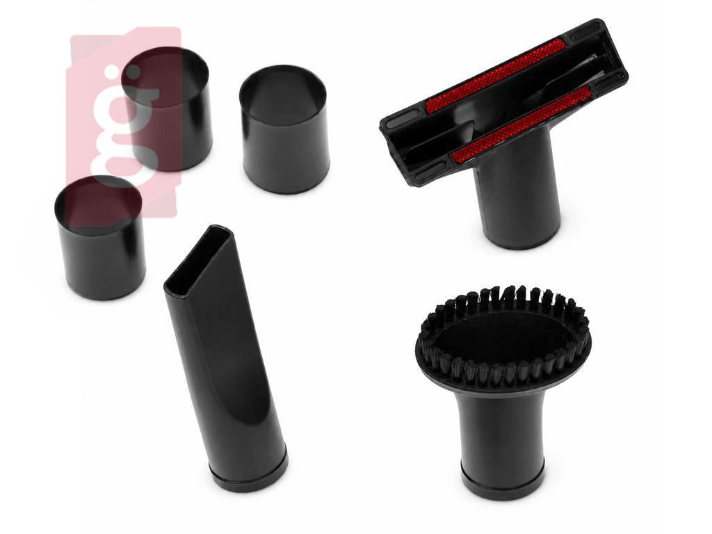 Kép a(z) Porszívó Szívófej Szett Ø32-35mm 3db/csomag (1db Kárpit Szívófej, 1db Résszívófej, 1db Körkefés Szívófej 360°-ban elforgatható, 3db szűkítő adapter) nevű termékről